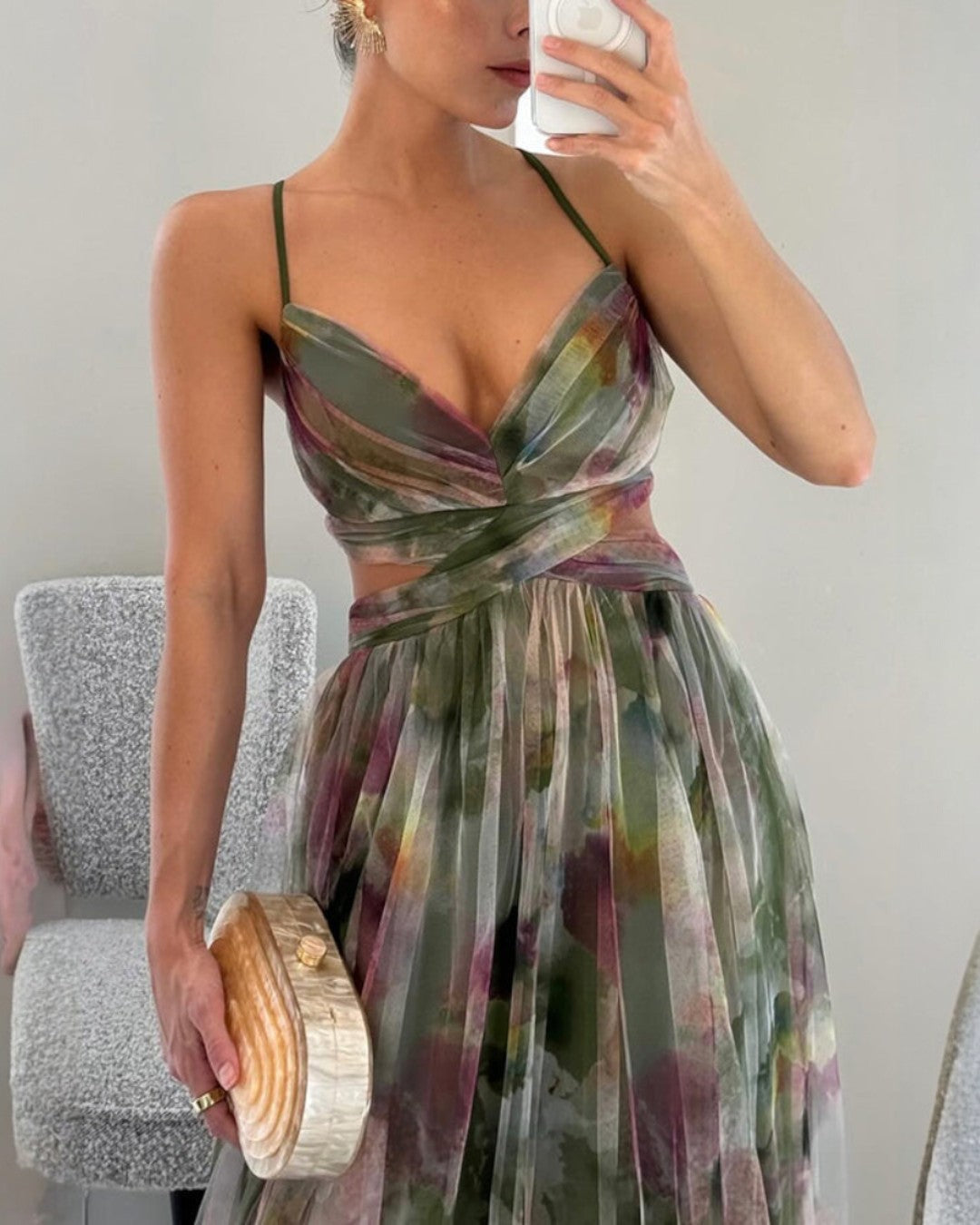 Giselle | Enchanting Maxi Dress with Floral Pattern