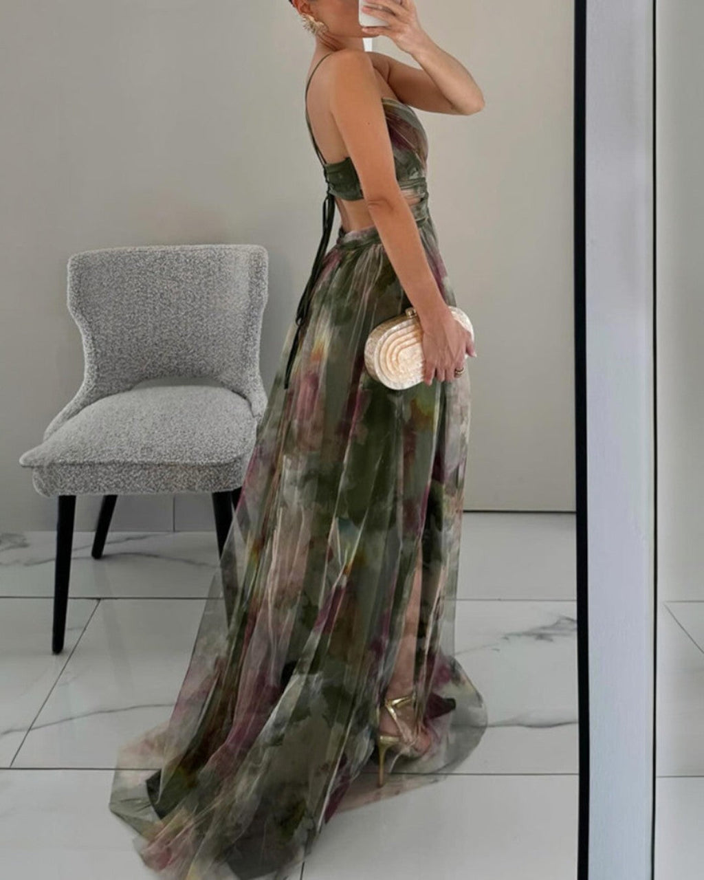Giselle | Enchanting Maxi Dress with Floral Pattern