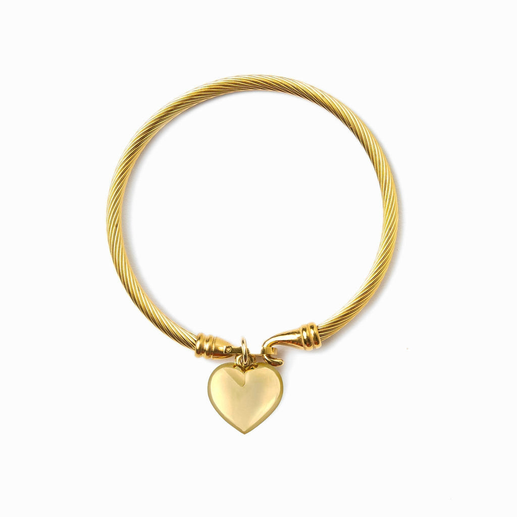 Golden Bracelet with Heart