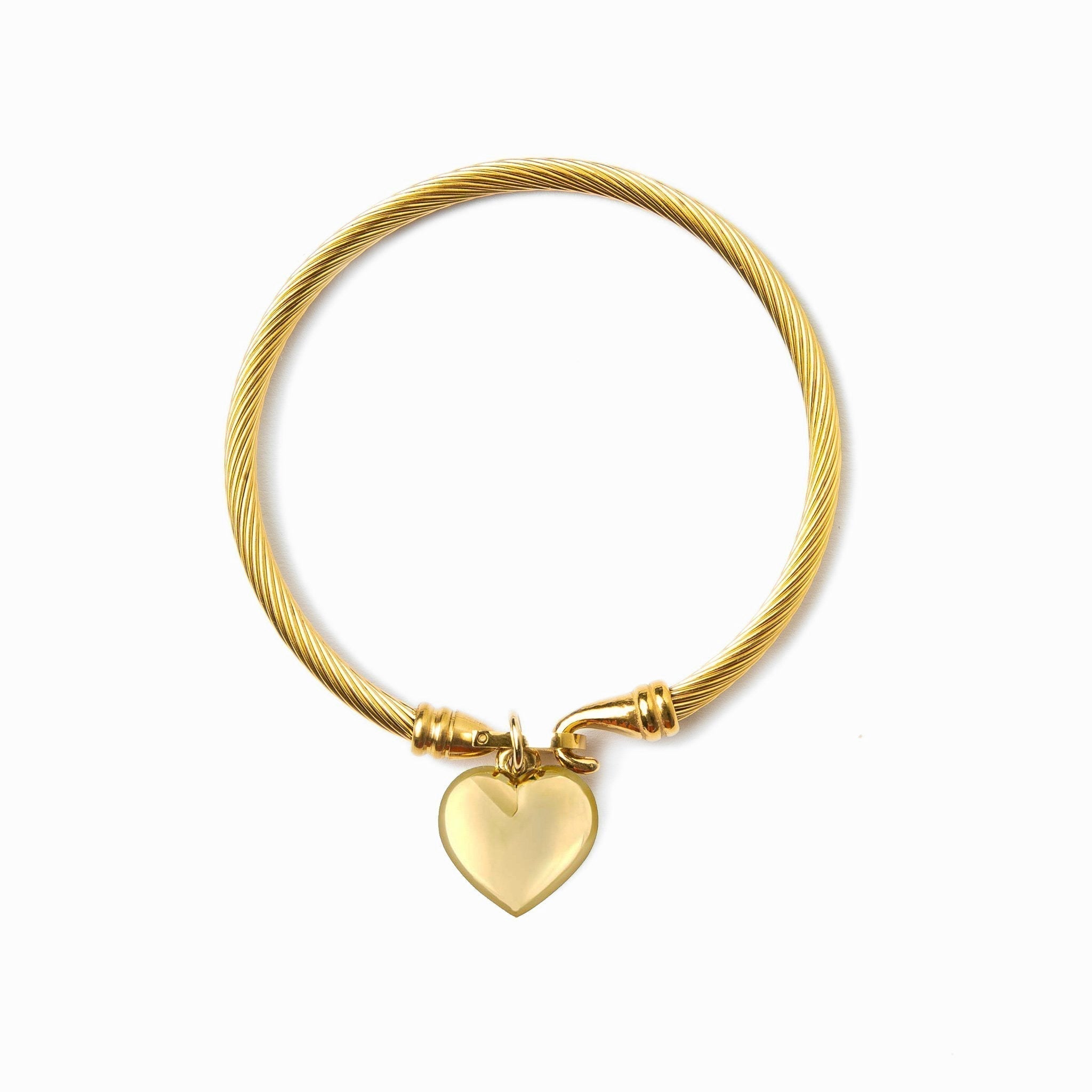 Golden Bracelet with Heart
