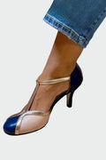 Juno | Retro T-Strap Heels