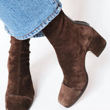 Iza - Square-Toed and Heeled Women's Shoes