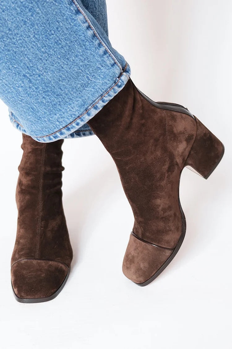 Iza - Square-Toed and Heeled Women's Shoes