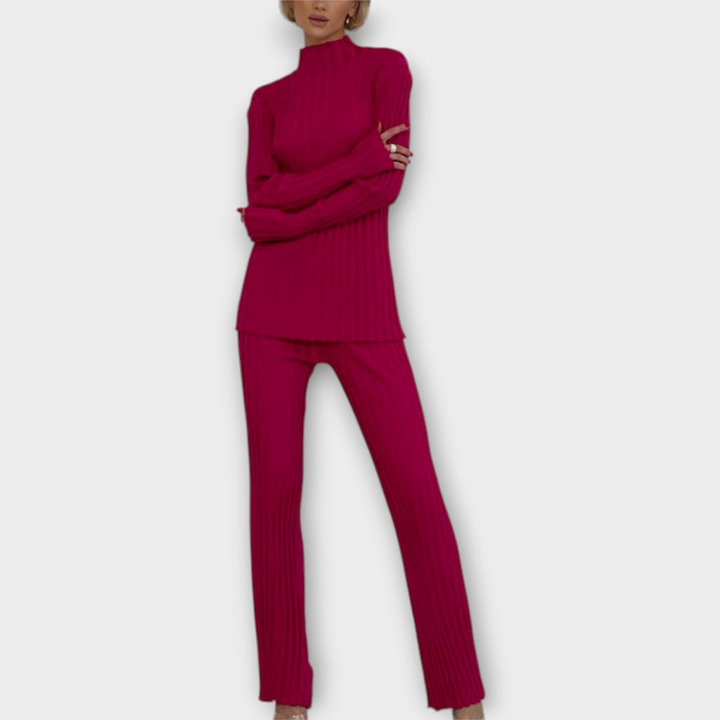 Lina | Knitted Set with Mood Line
