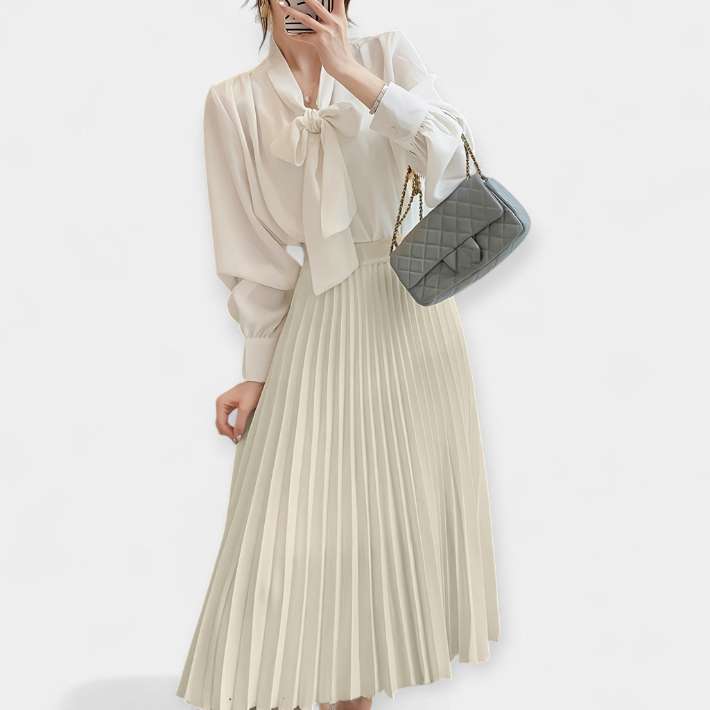 Yasmin | Pleated Midi Skirt