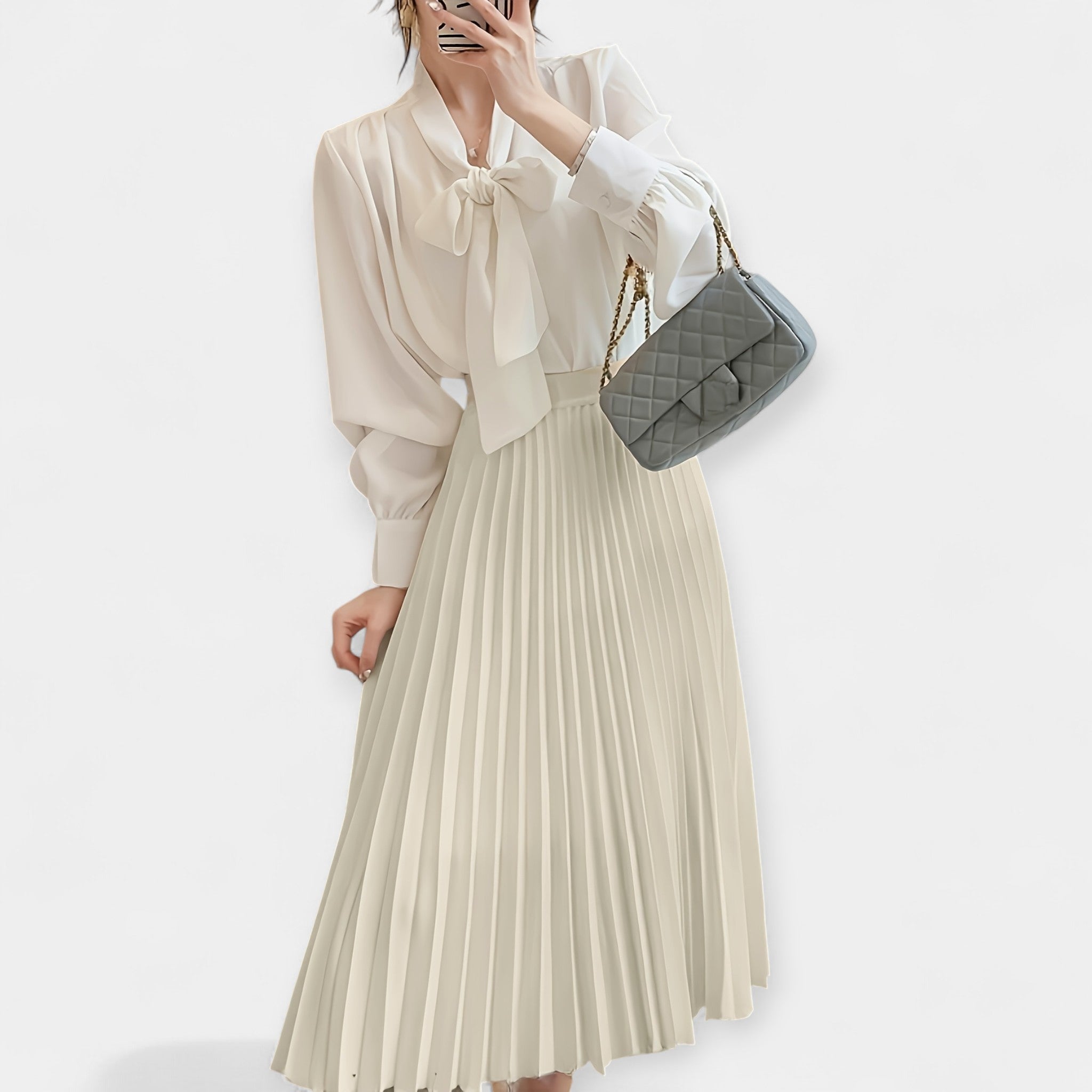 Yasmin | Pleated Midi Skirt