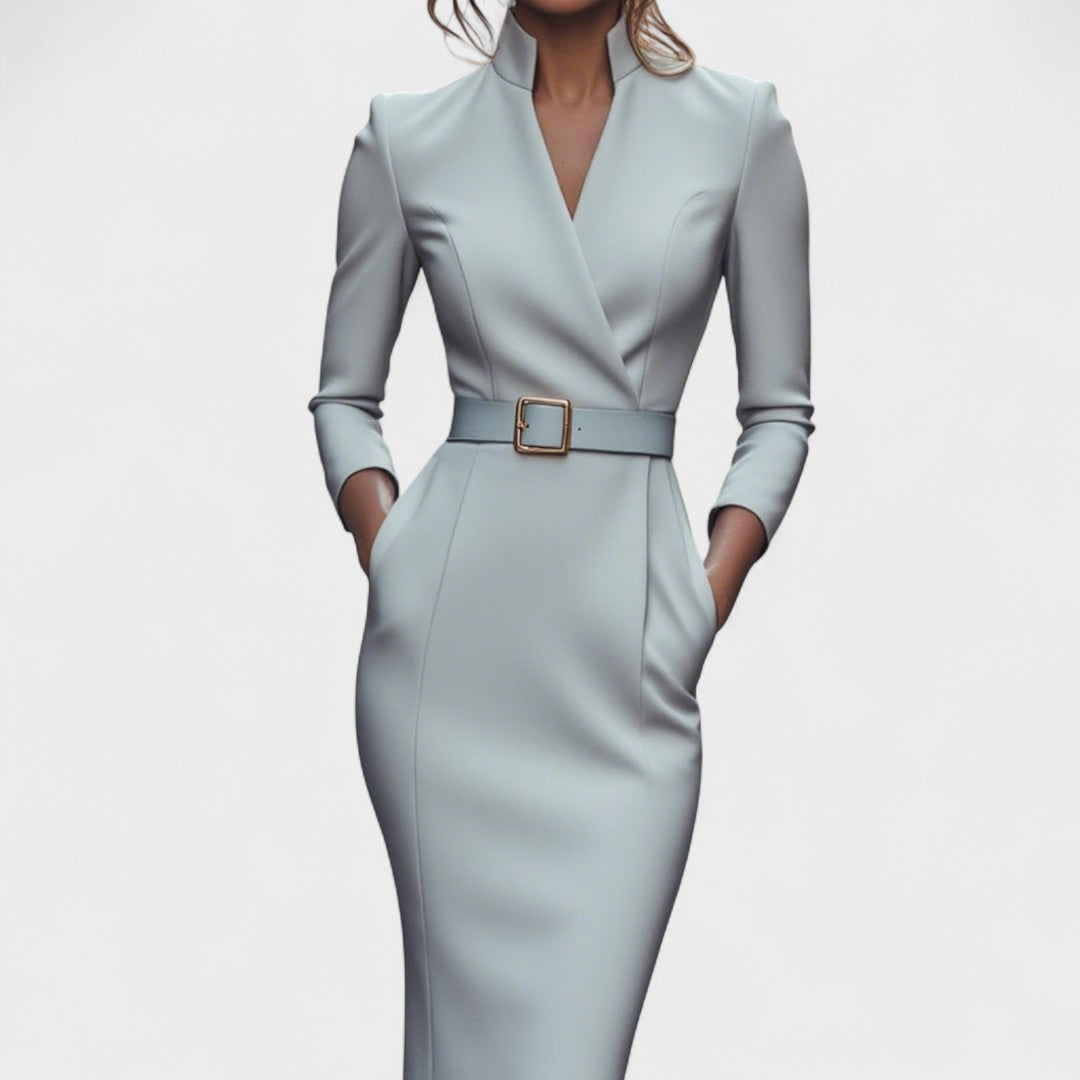 Inês | Elegant Belted Dress