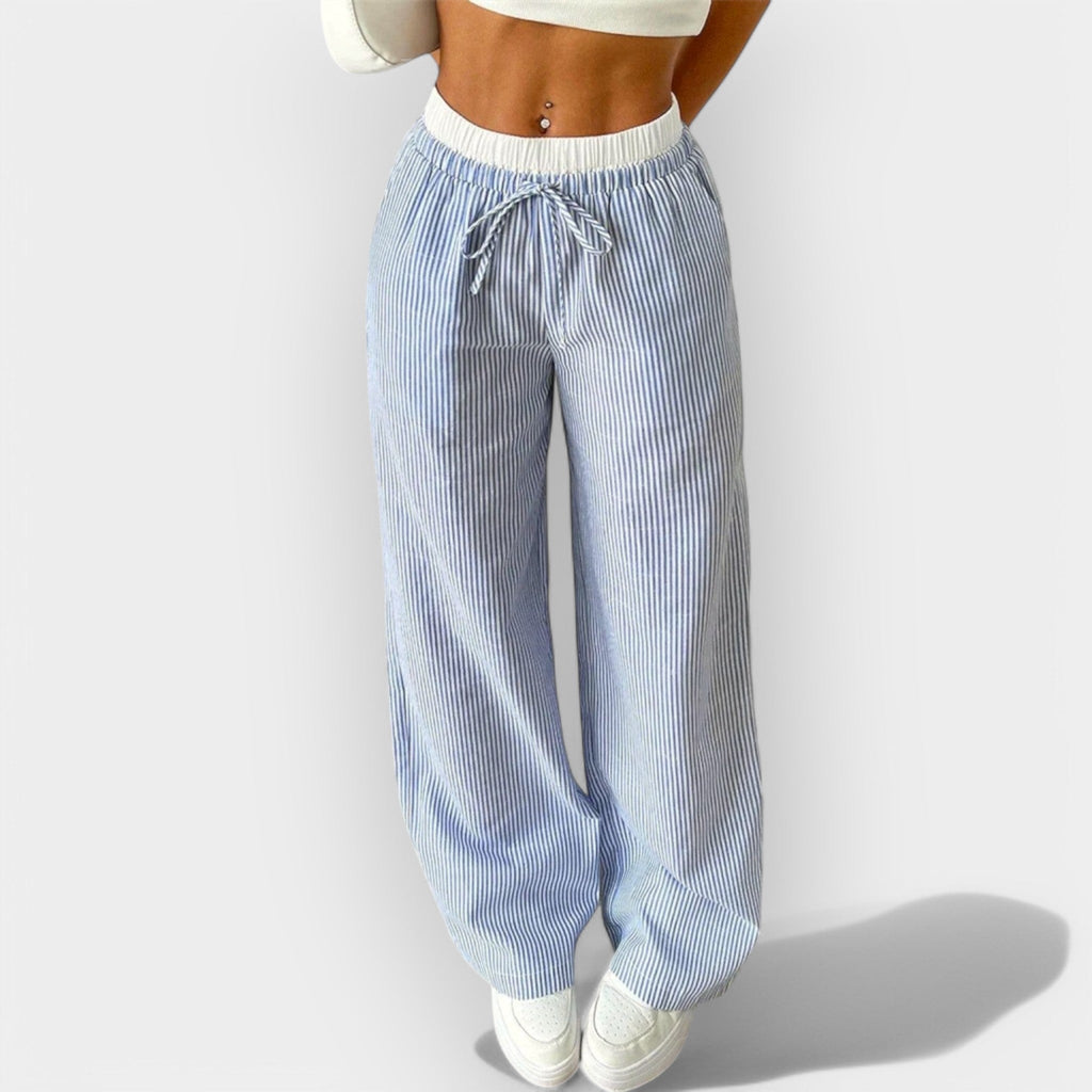 Nerea | Striped Wide Trousers