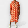 Kadli | Summer Dress with Collar and Light Line