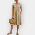 Alessia | Midi Dress with Clean Lines