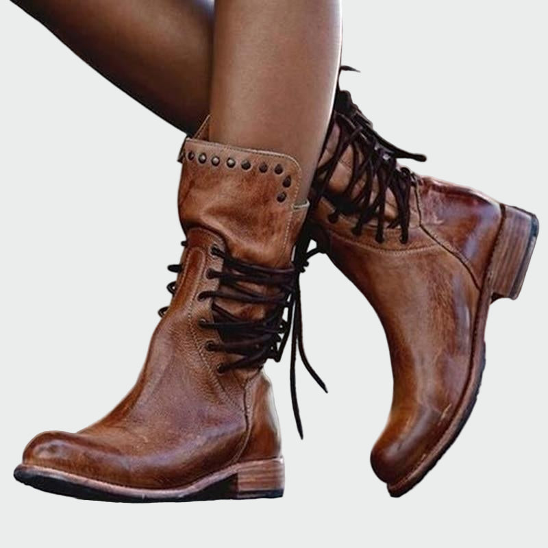 Milica | Leather Shoes with Buttons for Elegance and Comfort for Everyday Wear