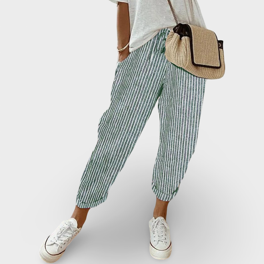 Helga | Stylish Casual Linen Trousers