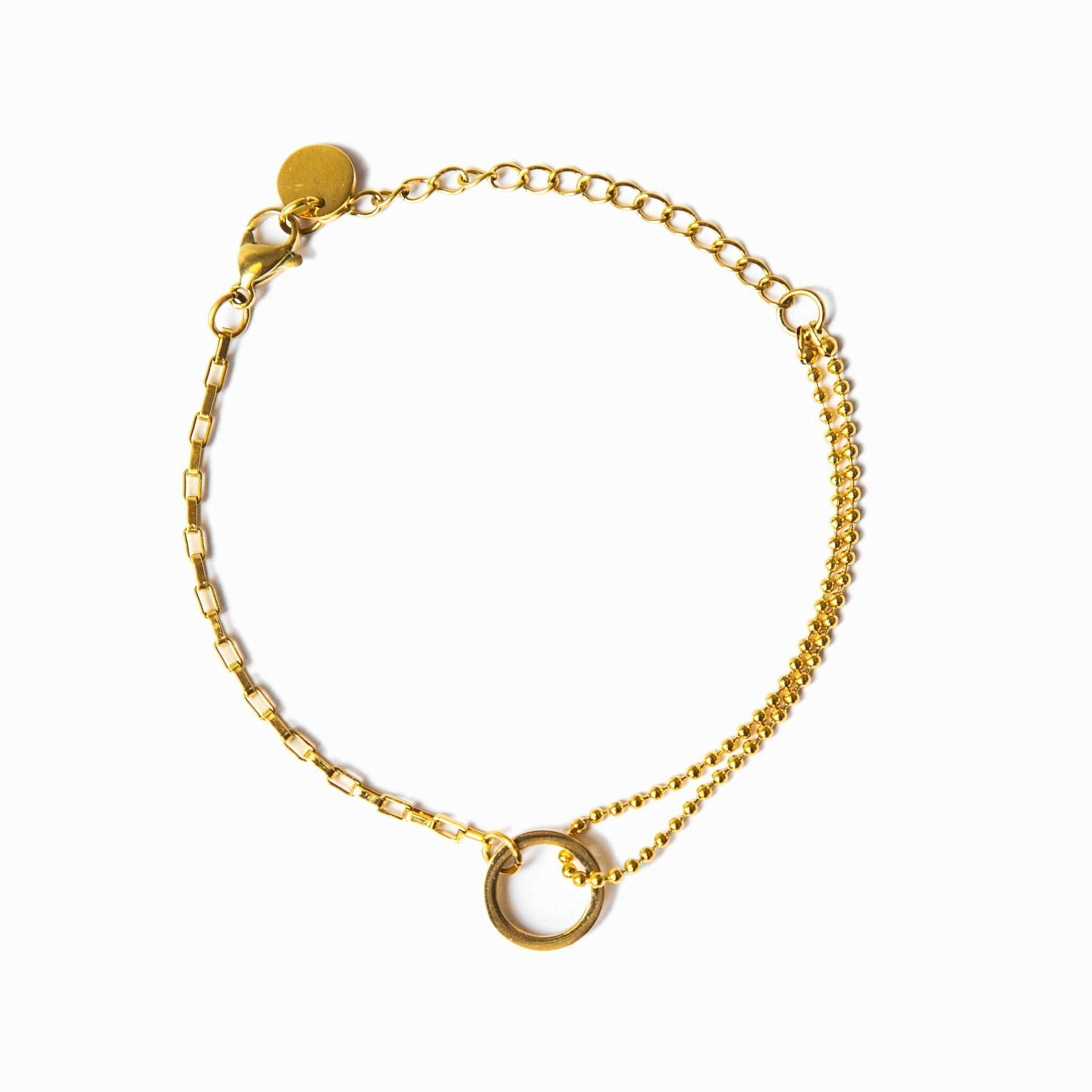 Golden Tennis Bracelet