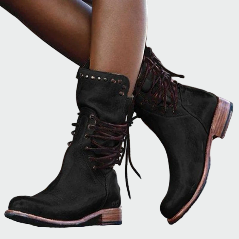 Milica | Leather Shoes with Buttons for Elegance and Comfort for Everyday Wear