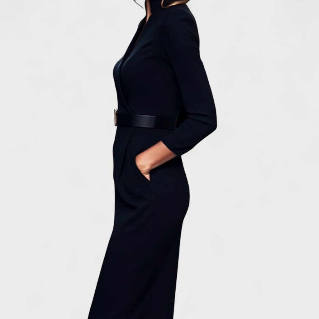 Inês | Elegant Belted Dress