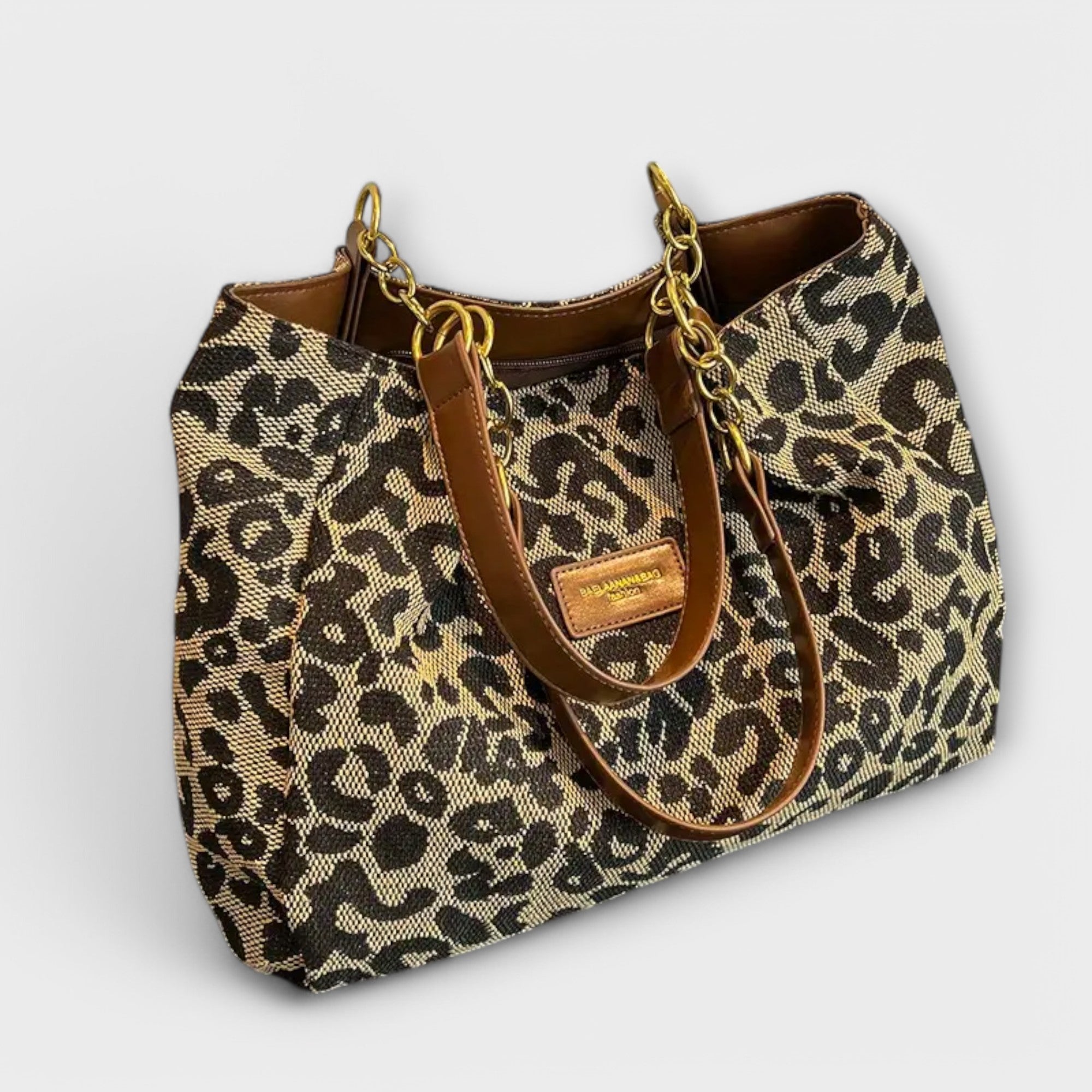 Krista | Leopard Print Canvas Tote