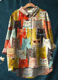 Milo | Artificial Silk Cashmere Print Women's Casual Blouse