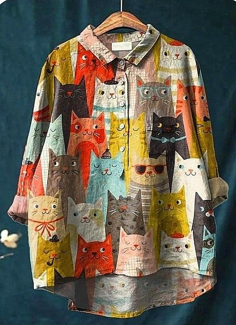 Milo | Artificial Silk Cashmere Print Women's Casual Blouse