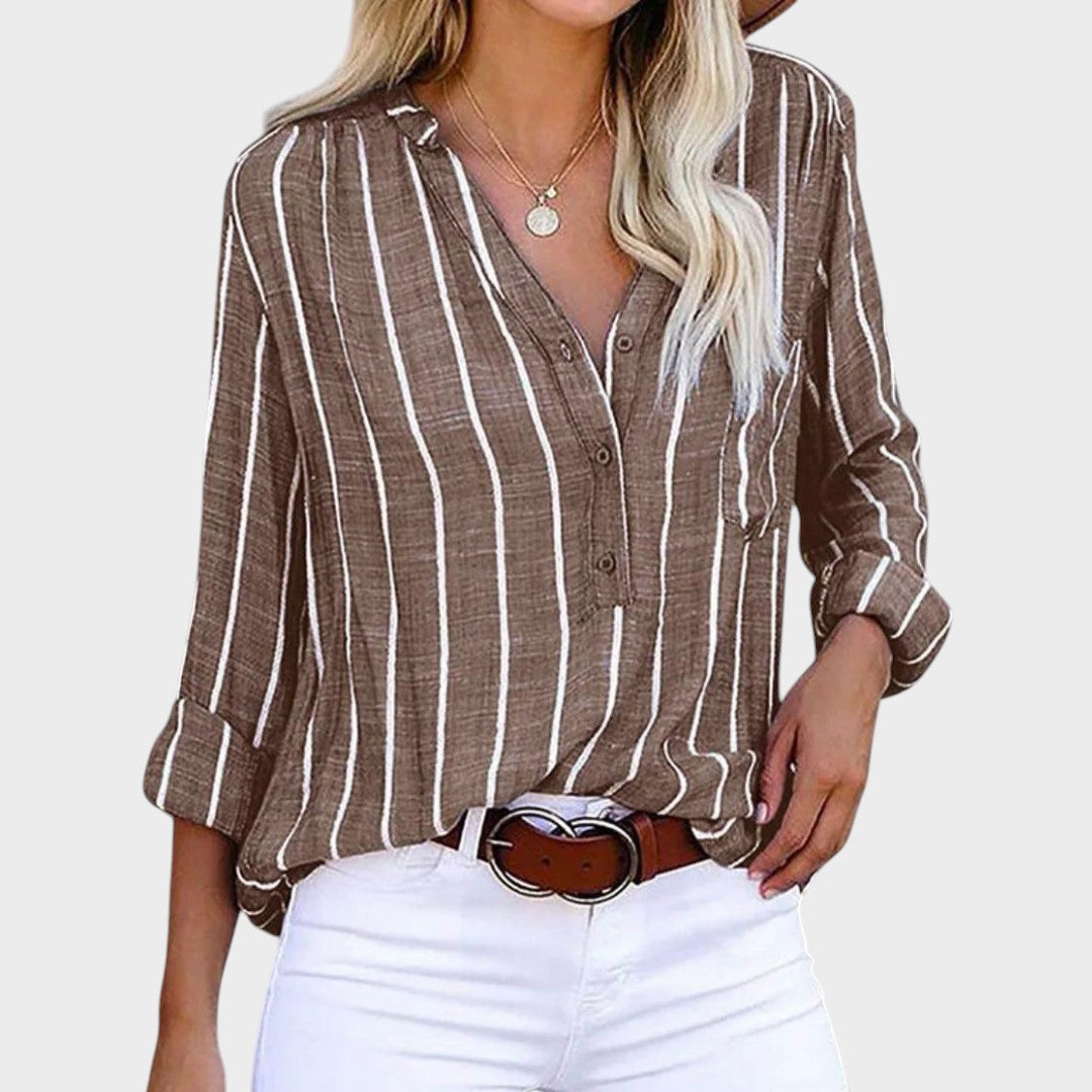 Débora | Handcrafted Striped T-Shirt