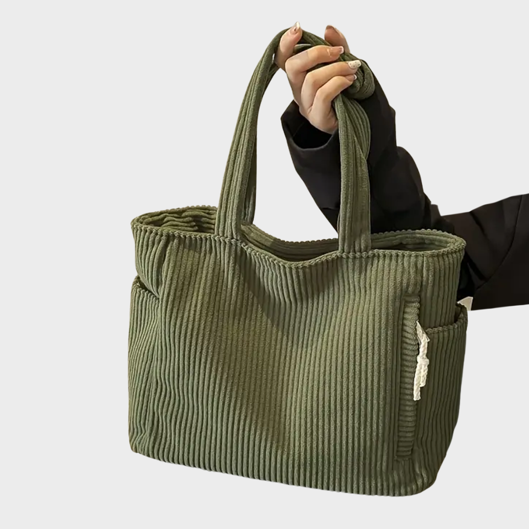 Amalija | Ribbed handbag with detailing