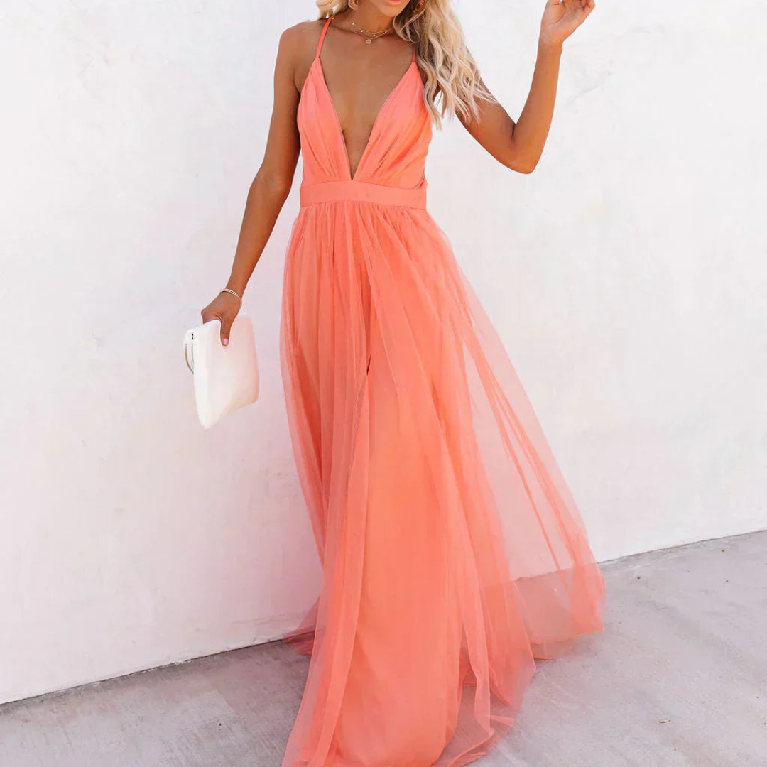 Geneva | Maxi Dress Coral Light