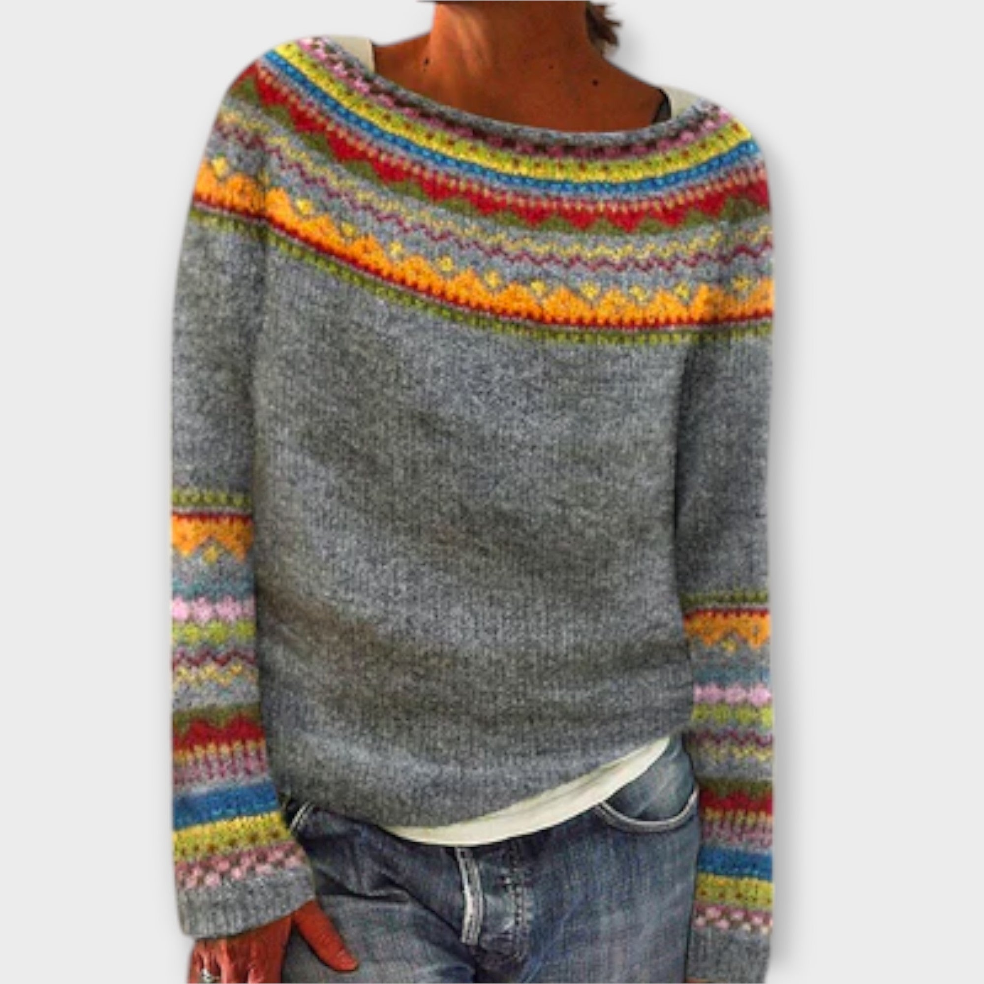 Suzu | Vintage Knitted Sweater for Women