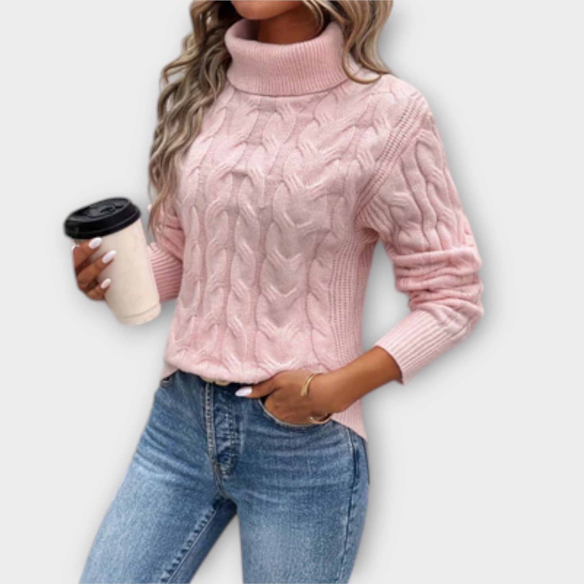 Amelia | Elegant Mesh Knit Jumper