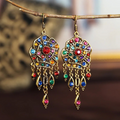 Vintage Multicolour Mandala Earrings