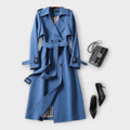 Merike | Classic Long Trench Coat with Belt