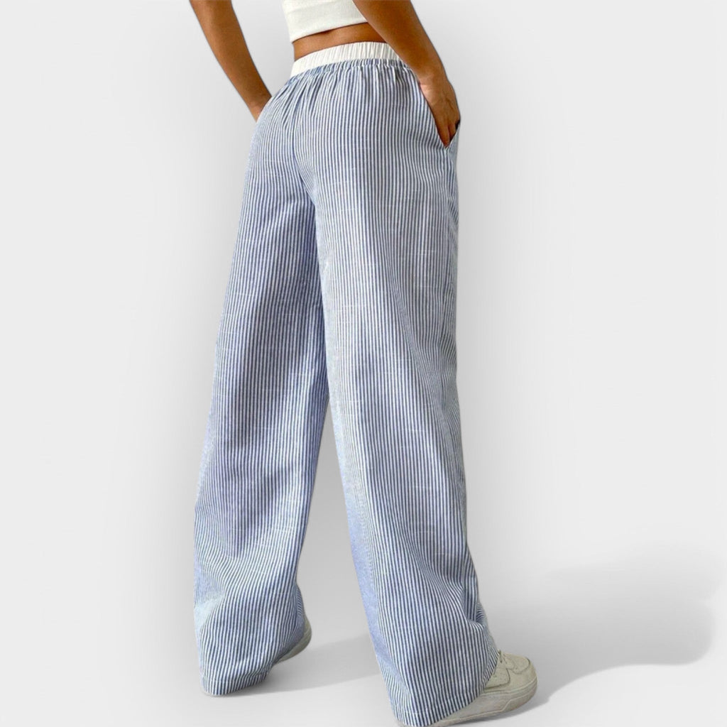 Nerea | Striped Wide Trousers