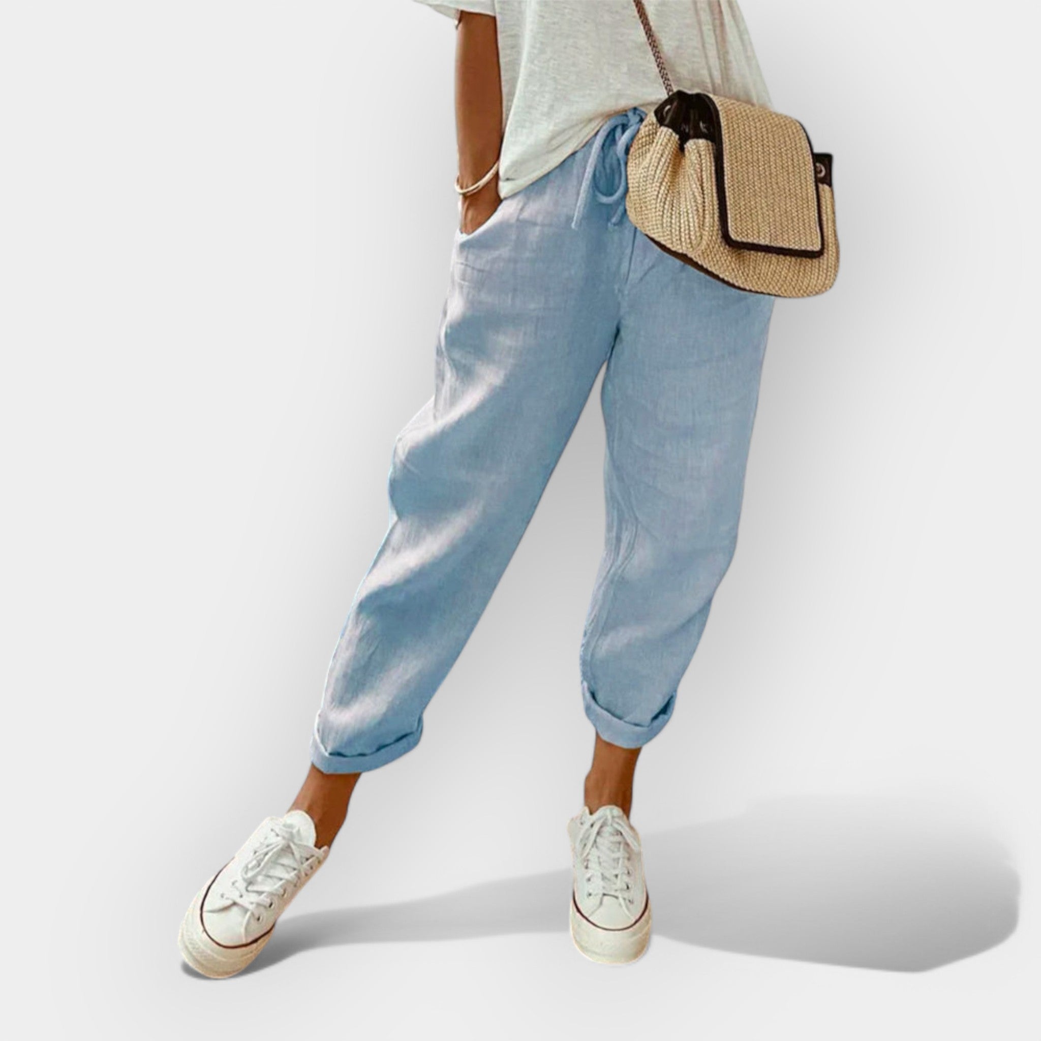 Helga | Stylish Casual Linen Trousers