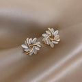 Veronica | Opal Leaf Earrings