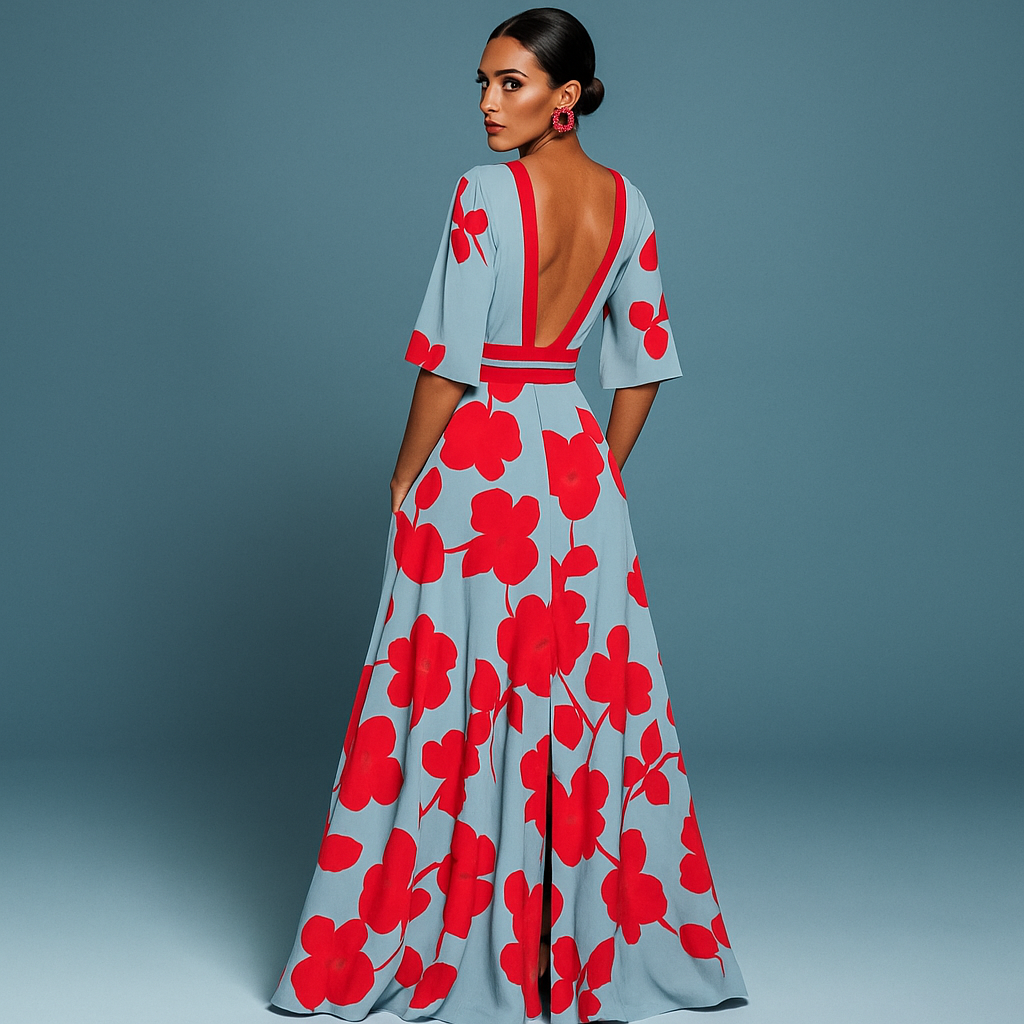 Mila | Soft V-Neck Maxi Dress