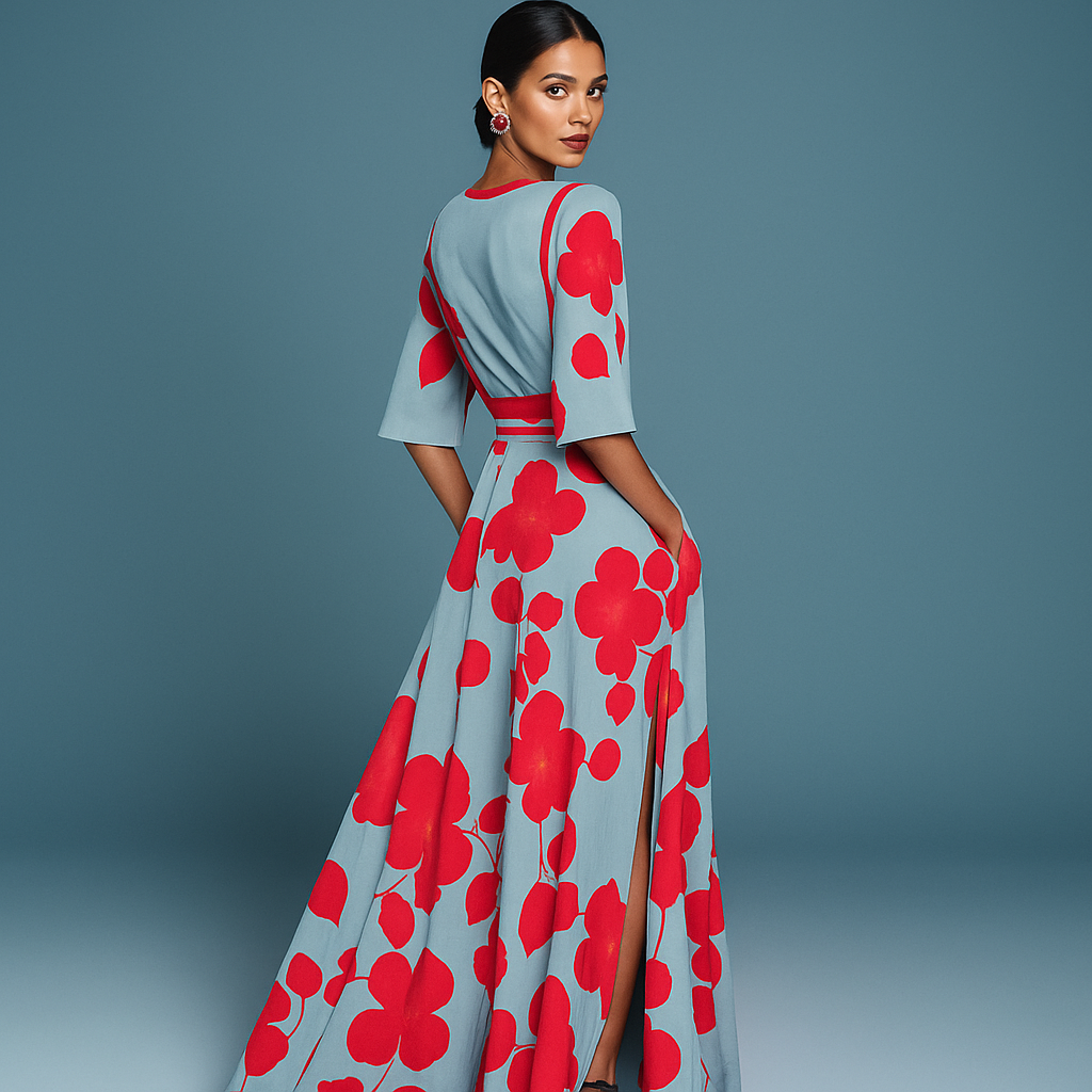 Mila | Soft V-Neck Maxi Dress