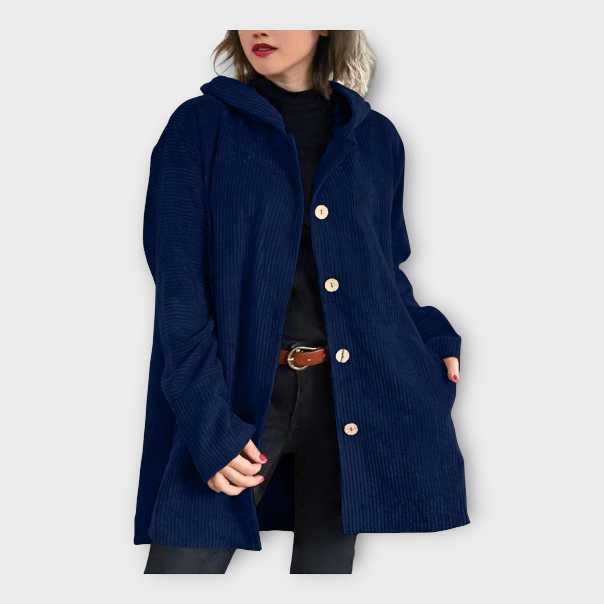 Liis | Long Casual Hooded Jumpsuits