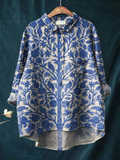 Natalie | Women's Indian Art Floral Vintage Print Regular Shirt