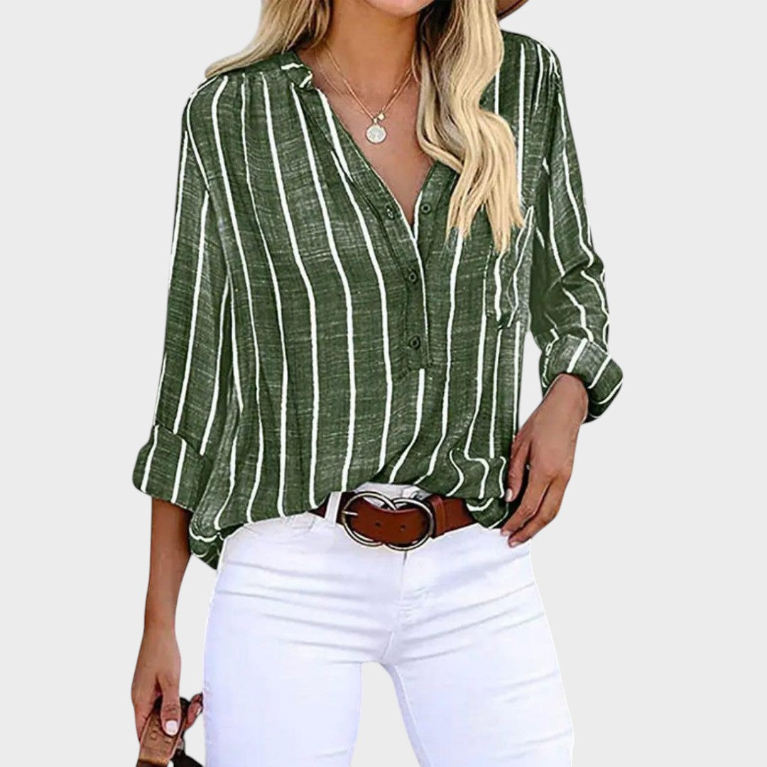 Débora | Handcrafted Striped T-Shirt