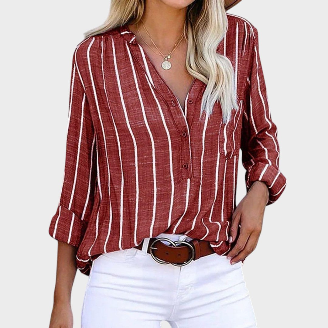 Débora | Handcrafted Striped T-Shirt