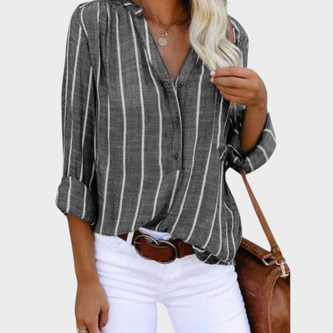 Débora | Handcrafted Striped T-Shirt