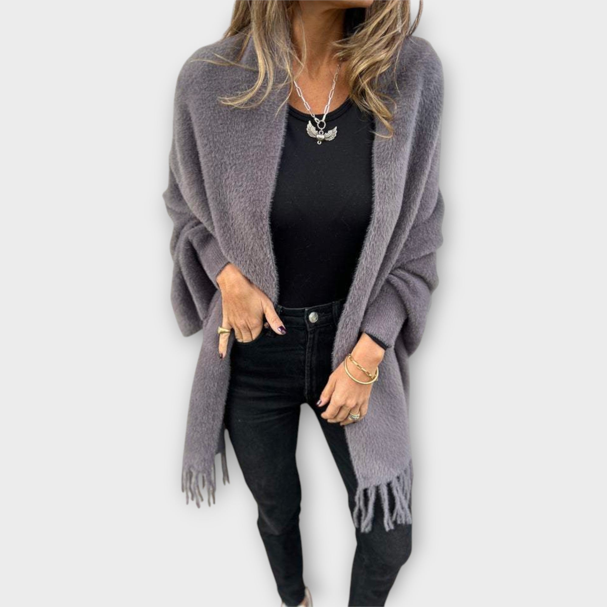 Maris | Tailored Fringed Wrap