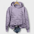 Oilme | Elegant Hoodie Sweatshirt with Lace Details