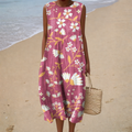 Comfortable Summer Dress Without Sleeves