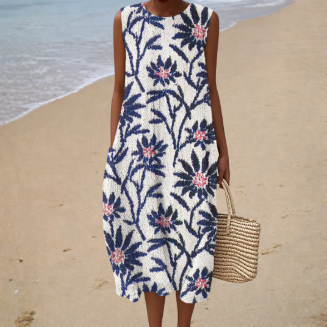 Comfortable Summer Dress Without Sleeves