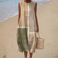 Comfortable Summer Dress Without Sleeves