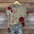 Vintage T-shirt with Floral Print