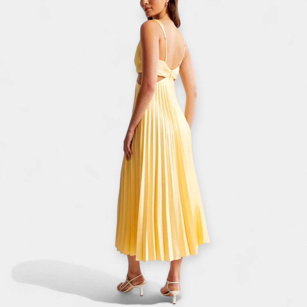 Adriana | Pleated Maxi Dress