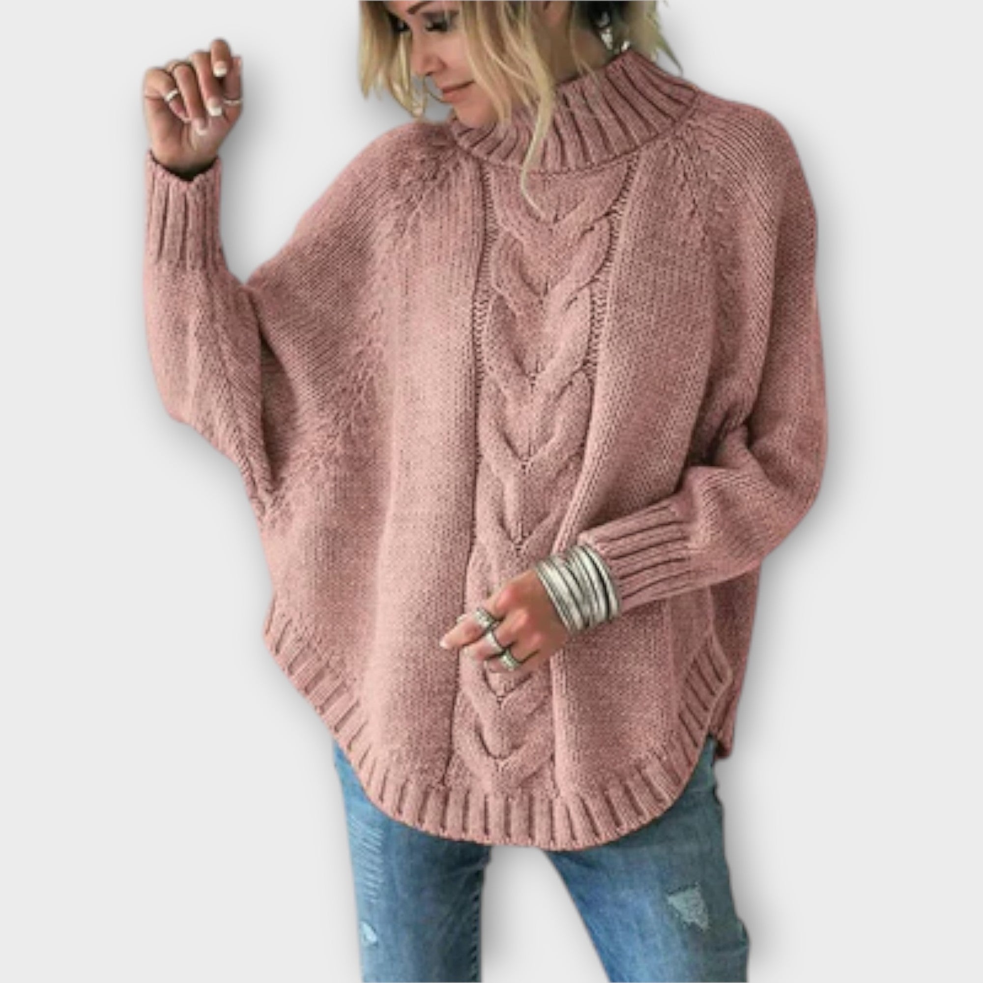 Elysian | Knitted Jumper with Cable Knit Pattern