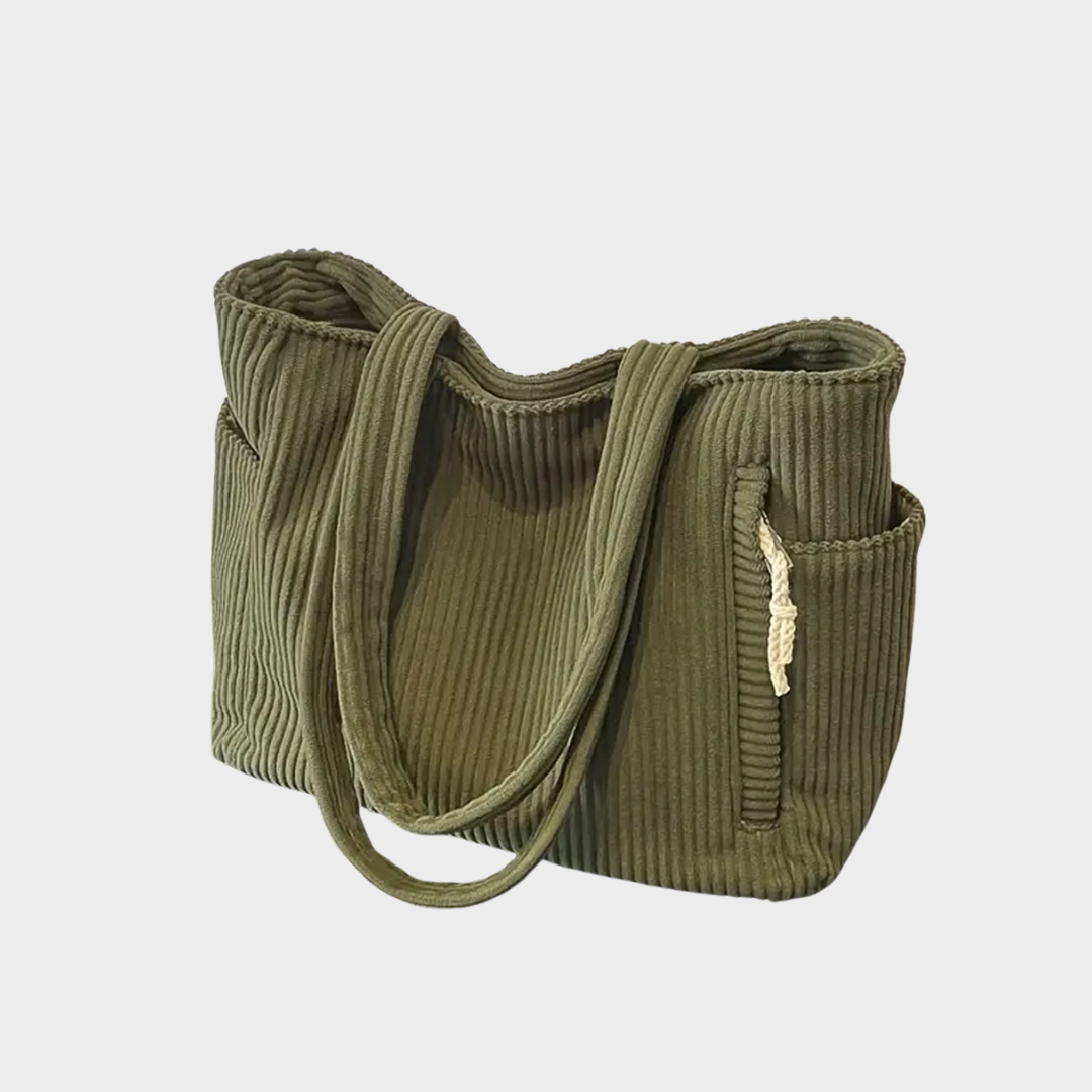 Amalija | Ribbed handbag with detailing
