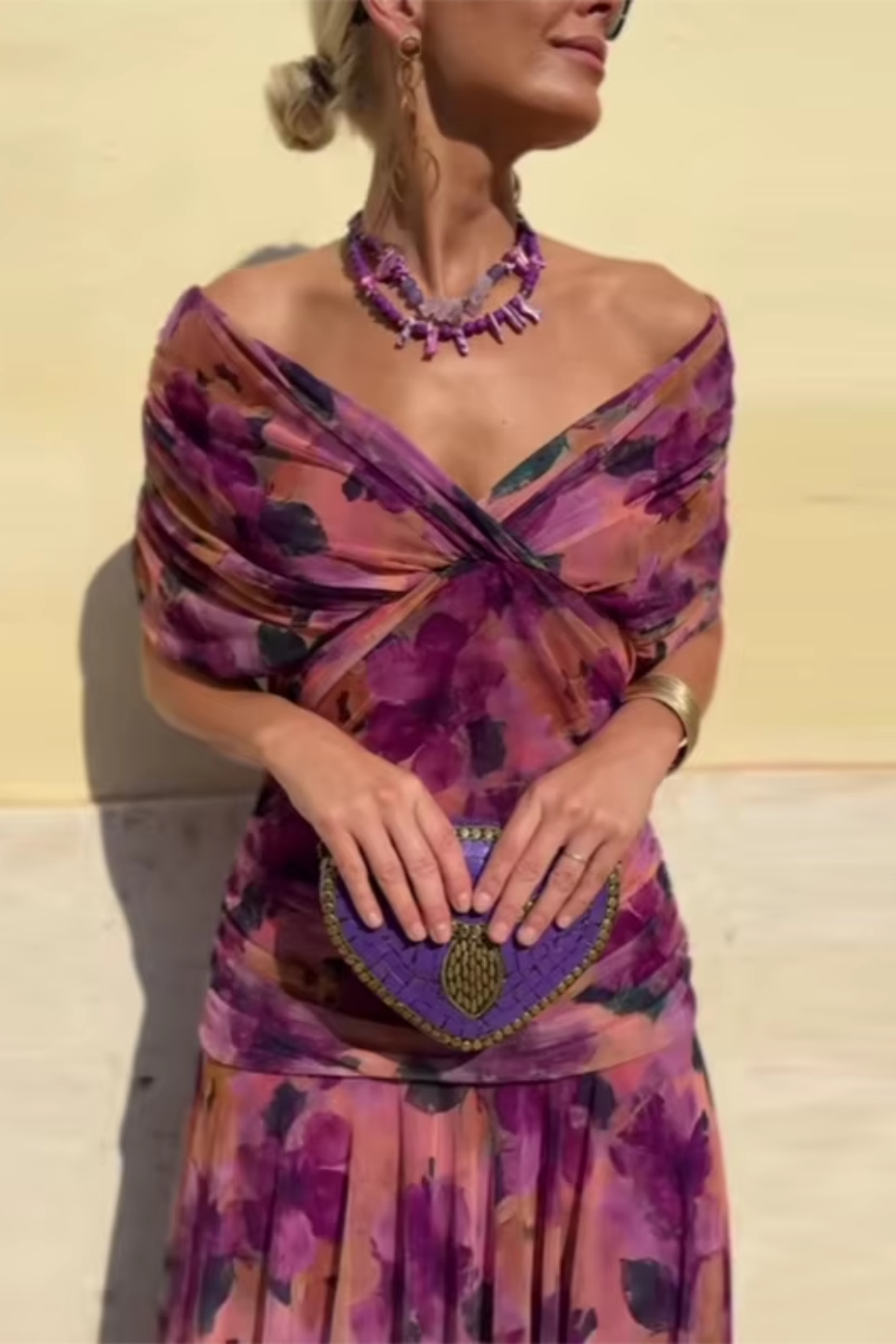 Louise | Elegant Maxi Dress with V-Neck