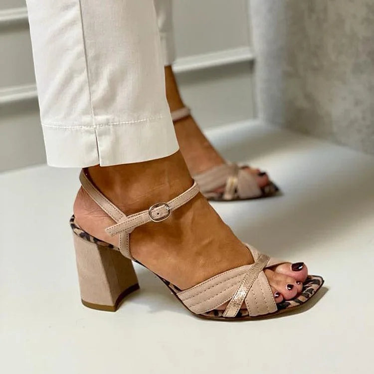 Lorrie | Cross-Strap Heels